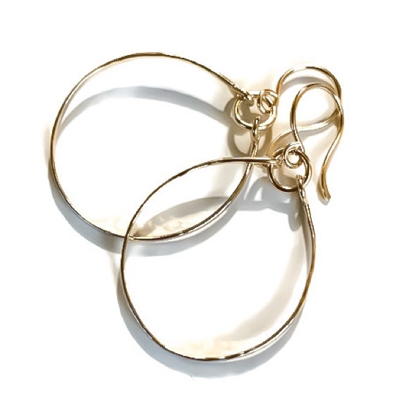 Handcrafted Textured Teardrop Dangle Drop Earrings - Picture 2 of 8